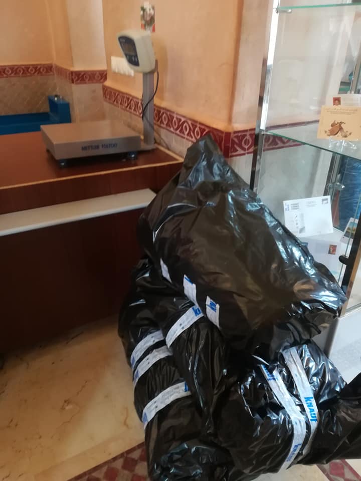 モロッコバスケットの通販セレクトショップLisaのマラケシュ現地でのカゴバッグ発送