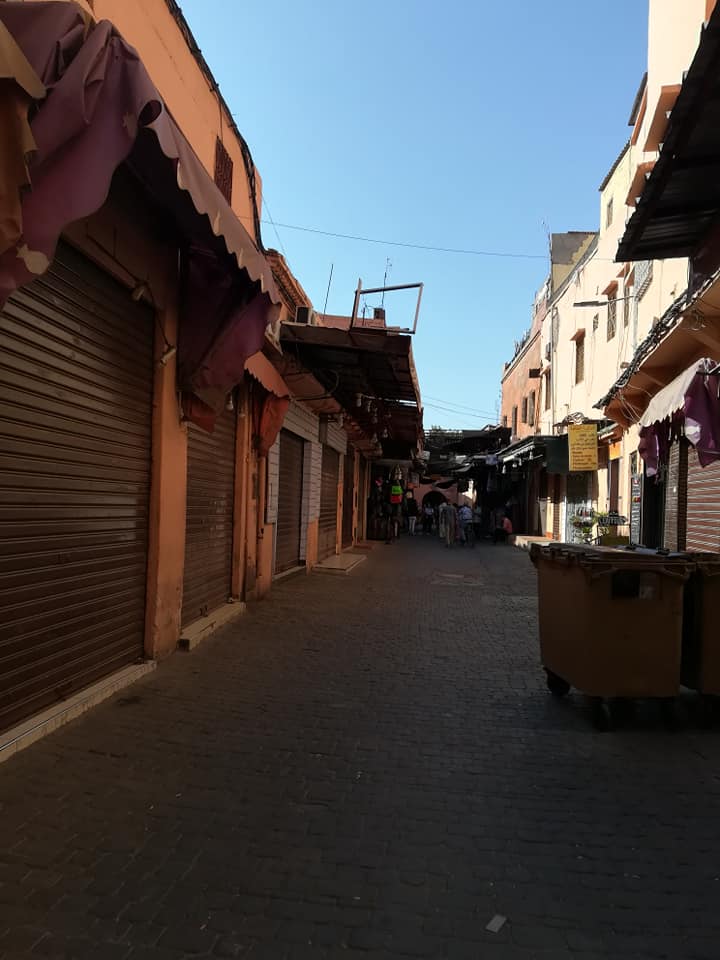 モロッコ雑貨、モロッカンバスケット、バッグ通販のための仕入旅、マラケシュ旧市街のスーク